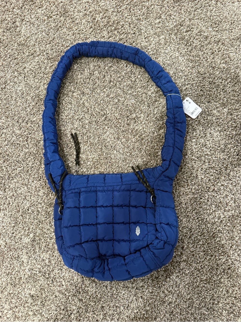 NWT FP Movement Free People Quilted Baby Carryall Sling Bag Athletic Blue